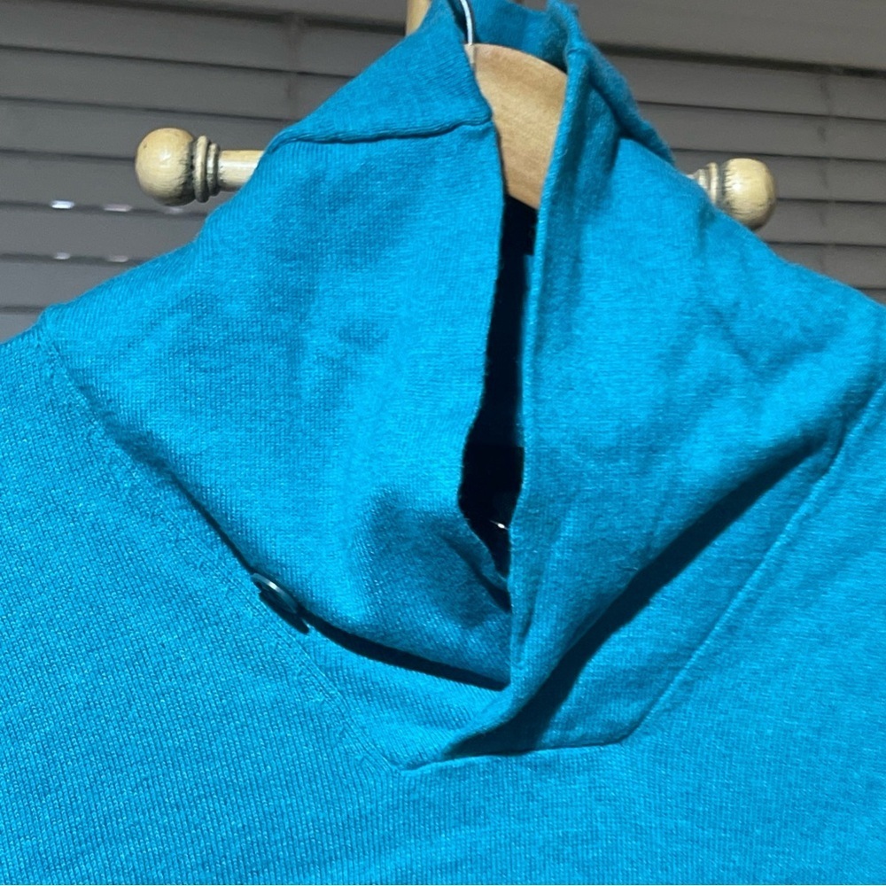 J. Crew Men's Turquoise Turtleneck Sweater size M - Picture 8 of 12